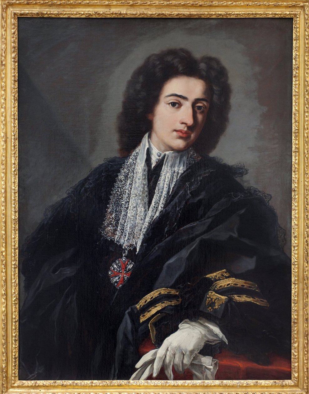Portrett av Carlo Albani. Maleri av Pier Leone Ghezzi (1674-1755), olje på lerret, ca 1708. På italiensk 1700-tall. Staatsgalerie, Stuttgart (Tyskland). av Pier Leone Ghezzi