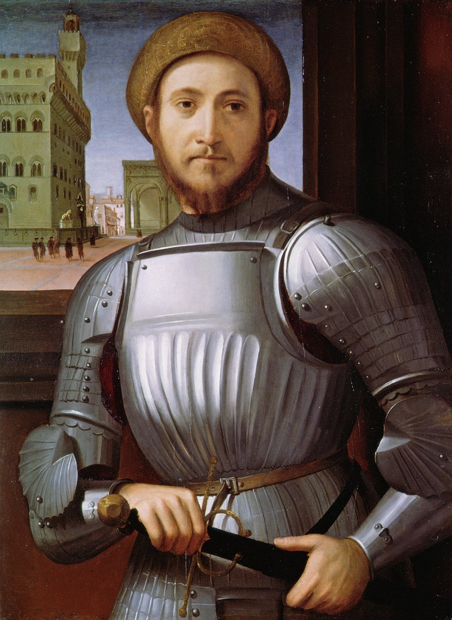Portrett av en mann i rustning av Piero di Cosimo