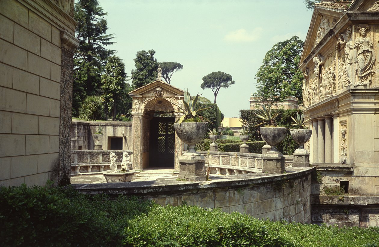 Gårdsplassen til Casina of Pius IV, 1558-62 av Piero Ligorio