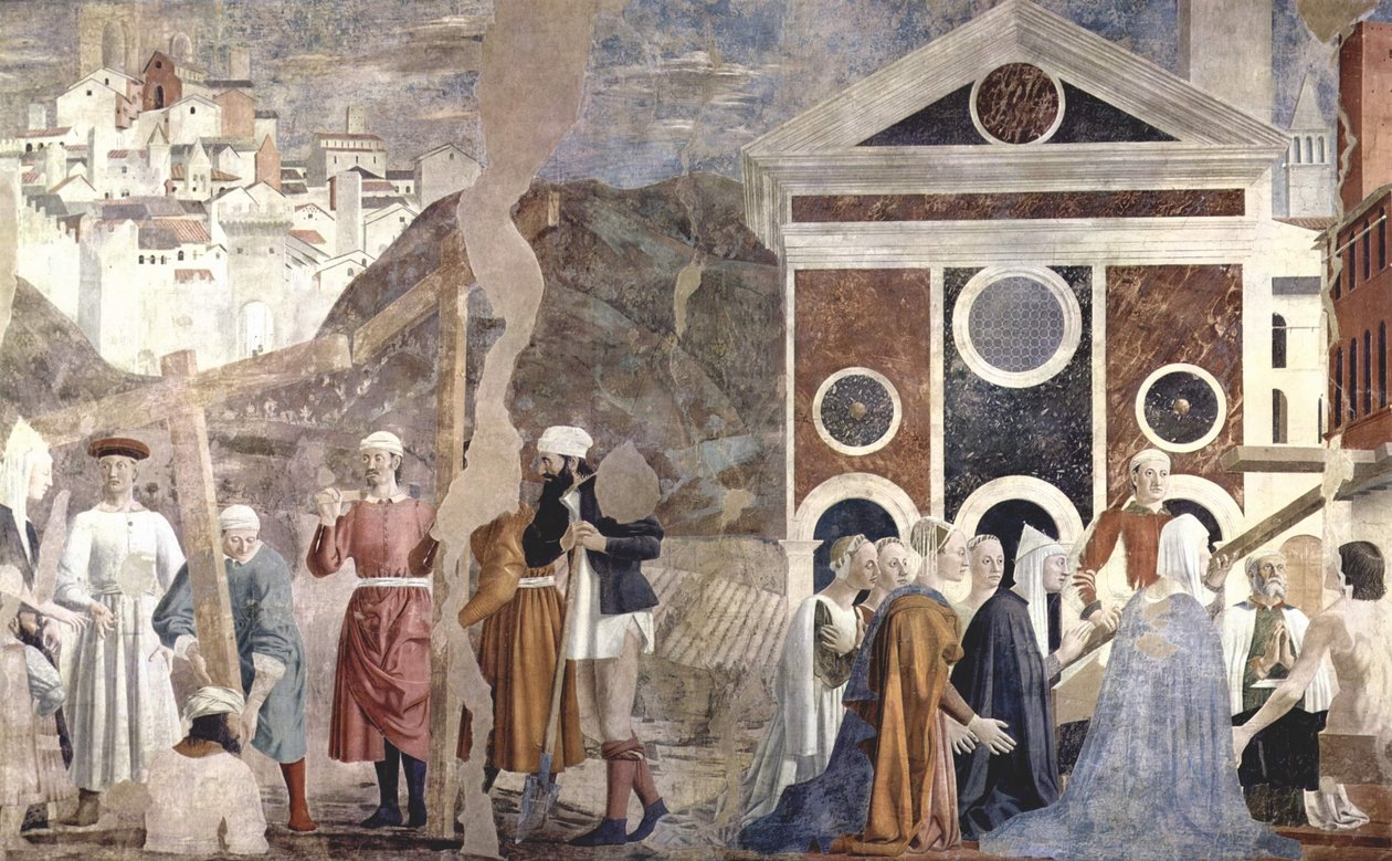 Legenden om Det hellige kors av Piero della Francesca