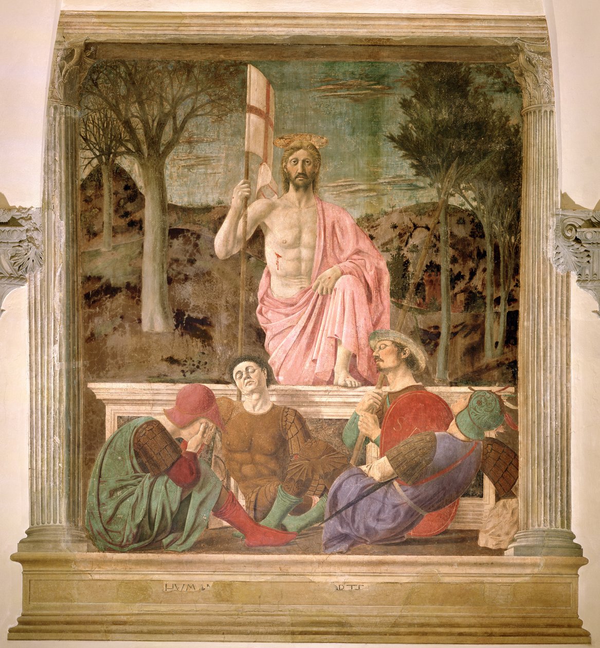 The Resurrection, ca. 1463 (se også 109787, 205585, 205586) av Piero della Francesca