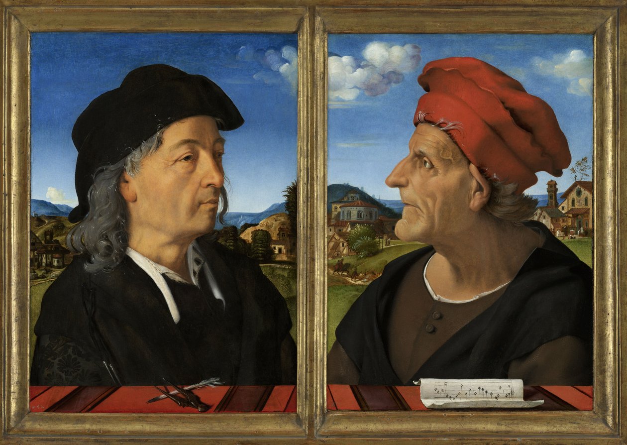 Portretter av Giuliano og Francesco Giamberti da Sangallo, 1482-5 av Piero di Cosimo