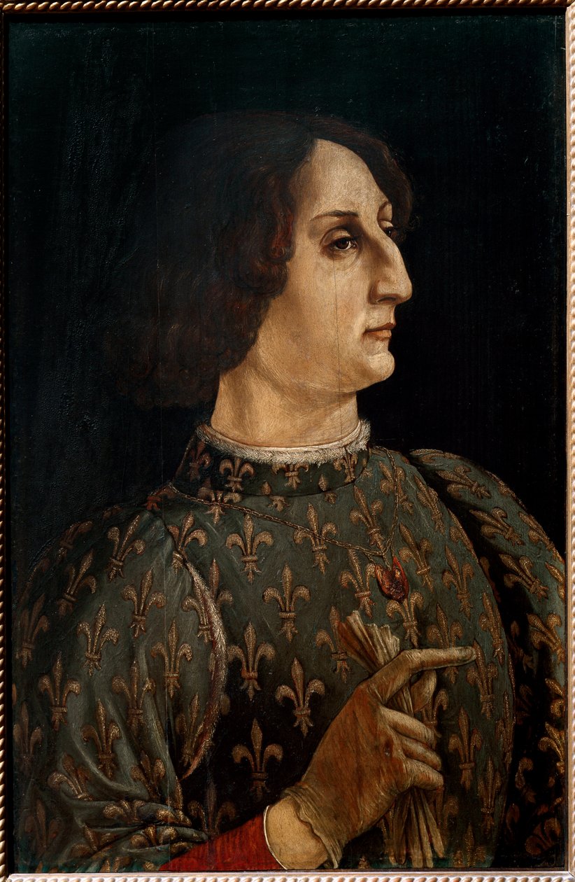 Portrett av Galeazzo Maria Sforza, hertugen av Milano av Piero del Pollaiolo