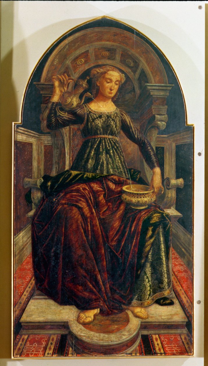 Temperance, fra en serie paneler som viser dydene designet for Council Chamber of the Merchant