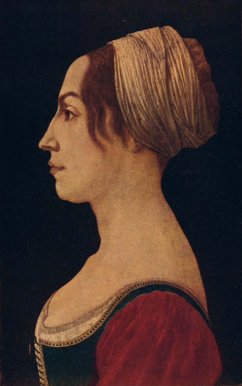 Woman in Green and Crimson, 1400-tallet 1906 av Piero del Pollaiolo