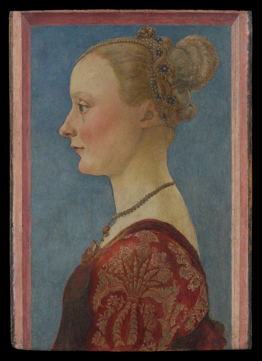 Portrait of a Woman, ca. 1480 (tempera på tre) av Piero del Pollaiuolo