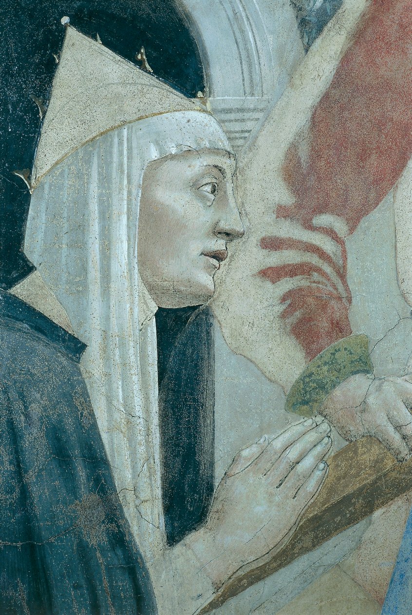 Detalj fra The Legend of the True Cross som viser oppdagelse og verifisering av True Cross, av Piero della Francesca av Piero della Francesca