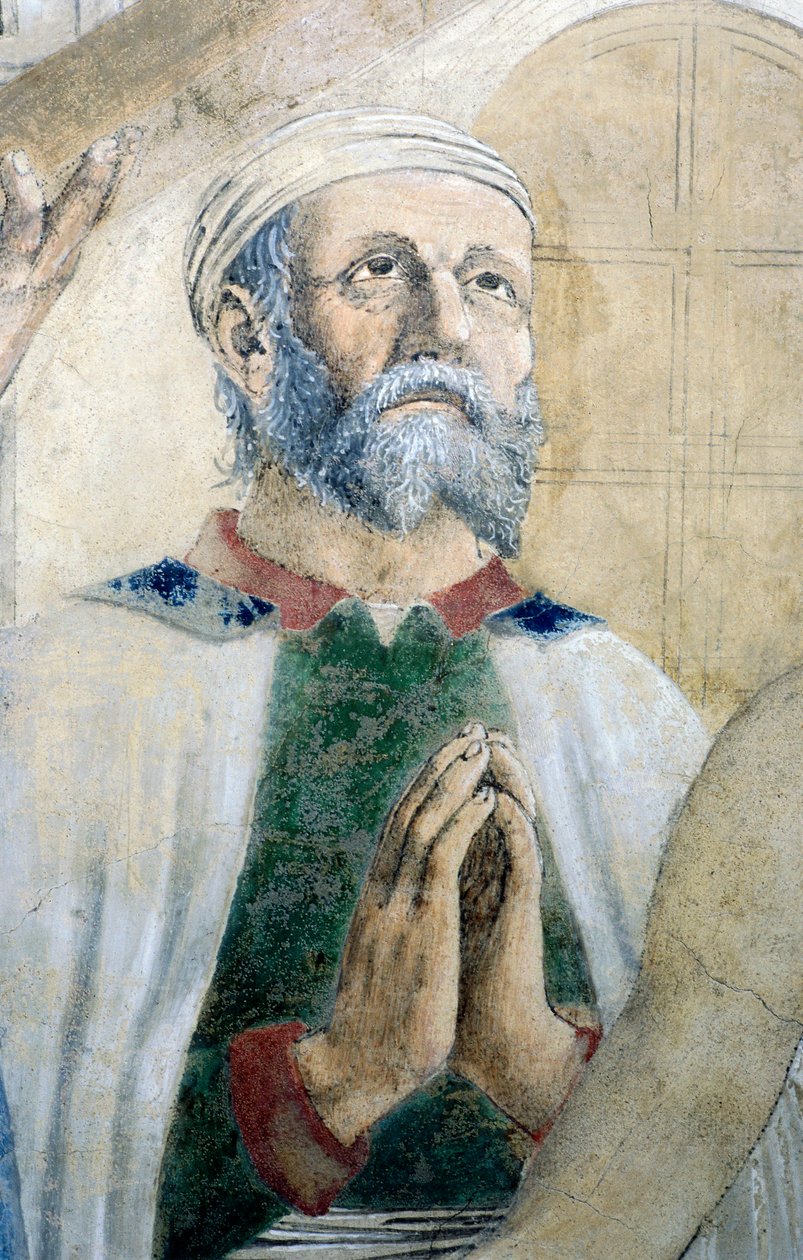 Detalj fra The Legend of the True Cross som viser oppdagelse og verifisering av True Cross, av Piero della Francesca av Piero della Francesca