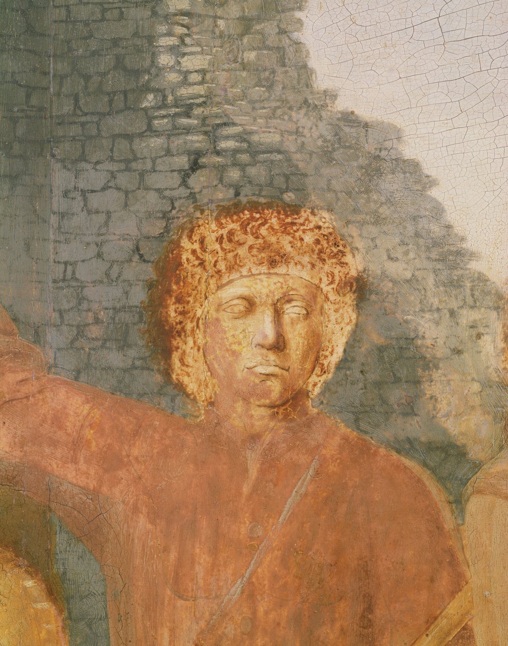 Nativity, 1470-50 olje på paneldetalj av 5240 av Piero della Francesca