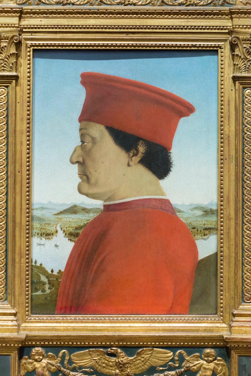 Portrett av hertugen av Urbino, Federico da Montefeltro av Piero della Francesca