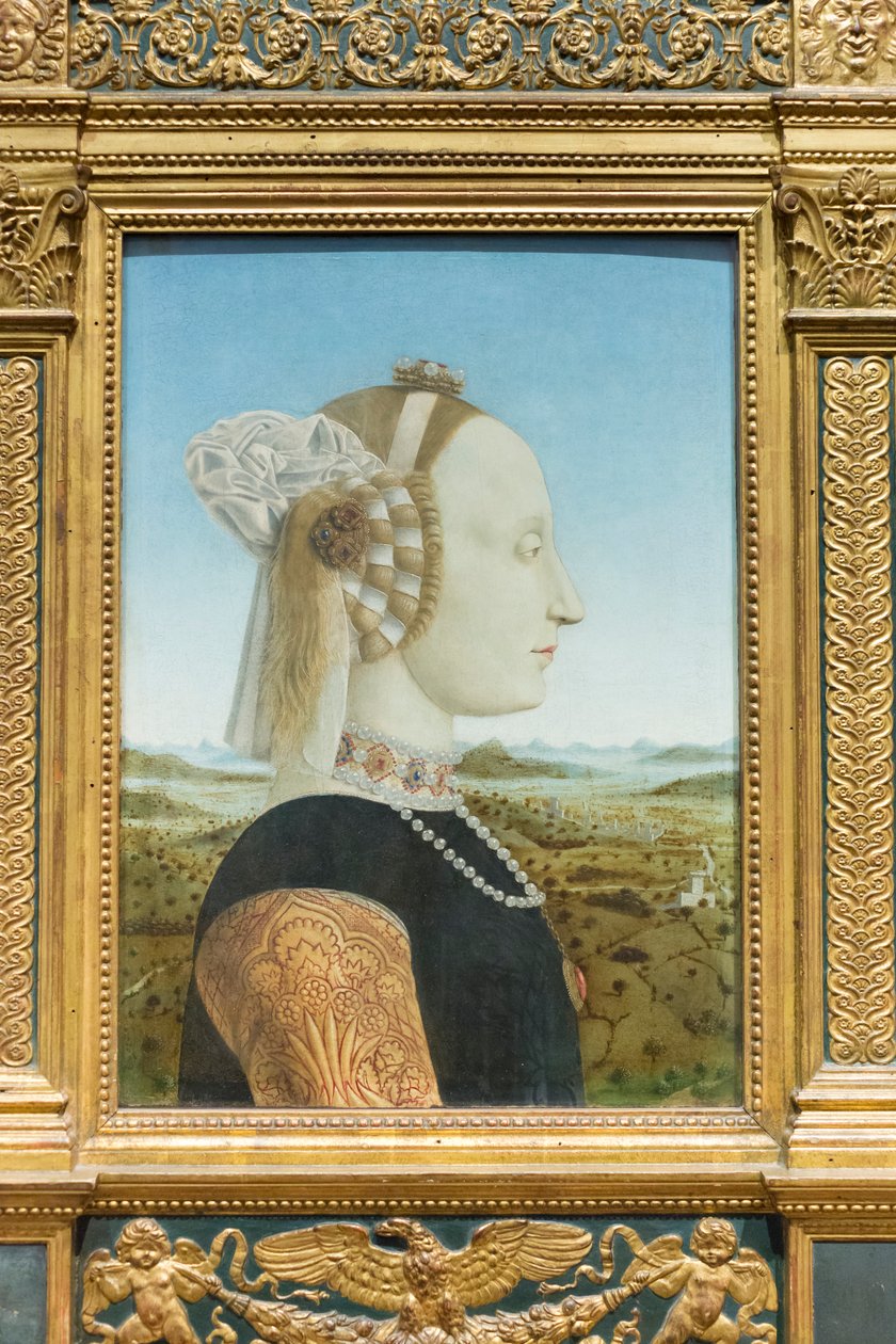 Portretter av hertuginne av Urbino, Battista Sforza av Piero della Francesca