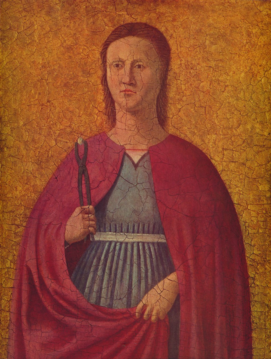 Den hellige Apollonia, c1455-1460 av Piero della Francesca