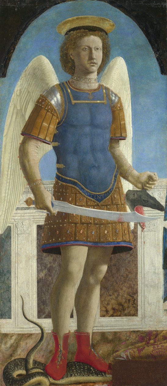 Erkeengelen Mikael, 1469 av Piero della Francesca