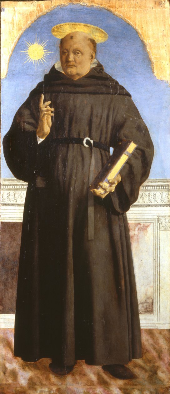 Saint Nicholas av Tolentino, 1454-1459 av Piero della Francesca