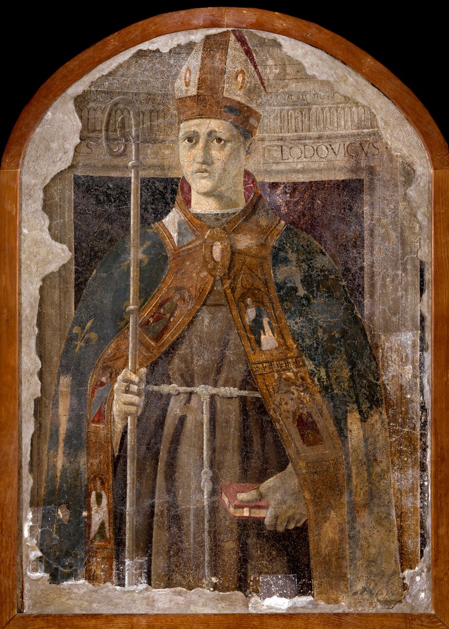 San Ludovico di Tolosa (Louis av Anjou eller Saint Louis av Toulouse av Piero della Francesca