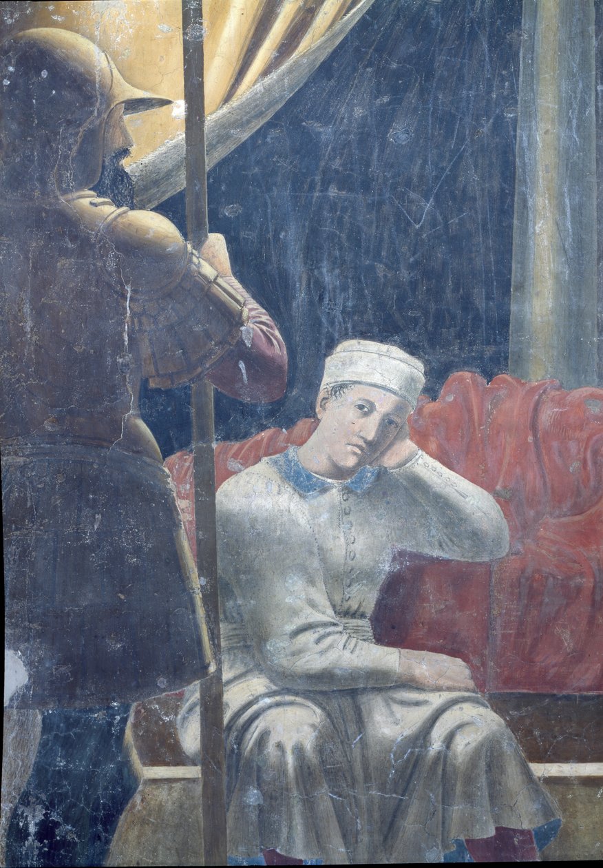 The Dream of Constantine, fullført 1464 (detalj) av Piero della Francesca
