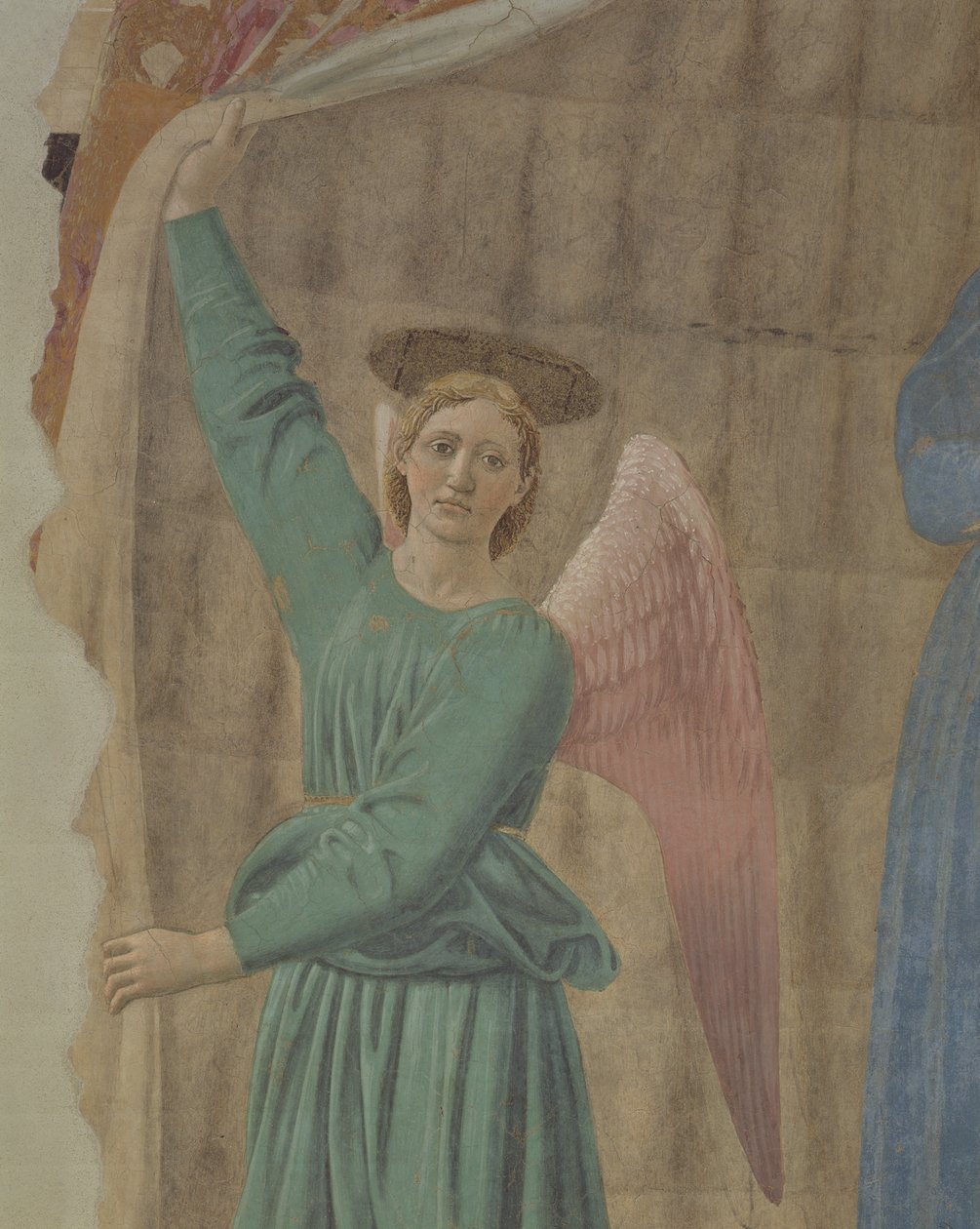 The Madonna del Parto, ca. 1450-70 (detalj) (etter restaurering) (se også 75561, 169194 og 172471) av Piero della Francesca