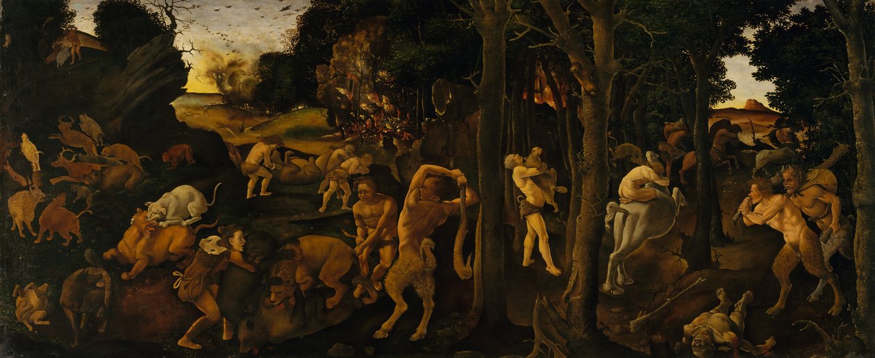 En jaktscene, ca. 1494-1500. av Piero di Cosimo