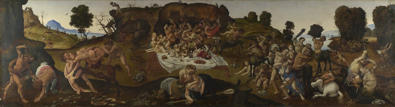 Kampen mellom Lapiths og Kentaurene, ca. 1500-1515 av Piero di Cosimo