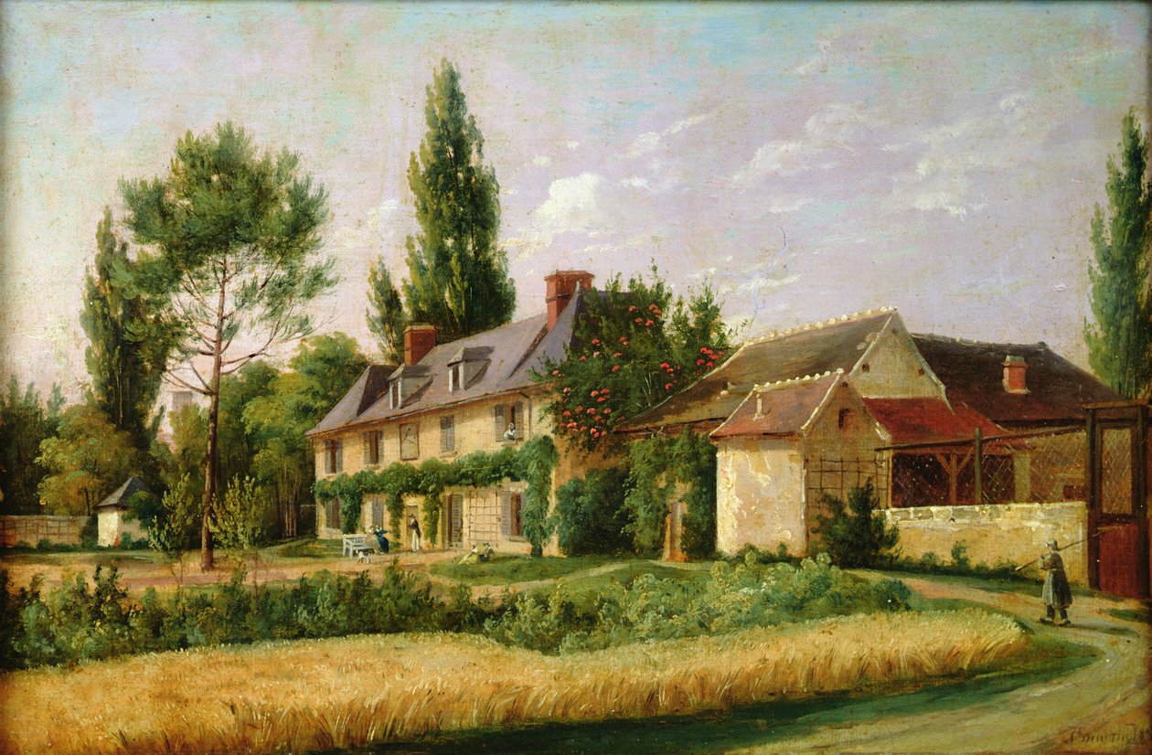 Landsted i utkanten av Paris, 1832 av Pierre Alexandre Pau de Saint Martin
