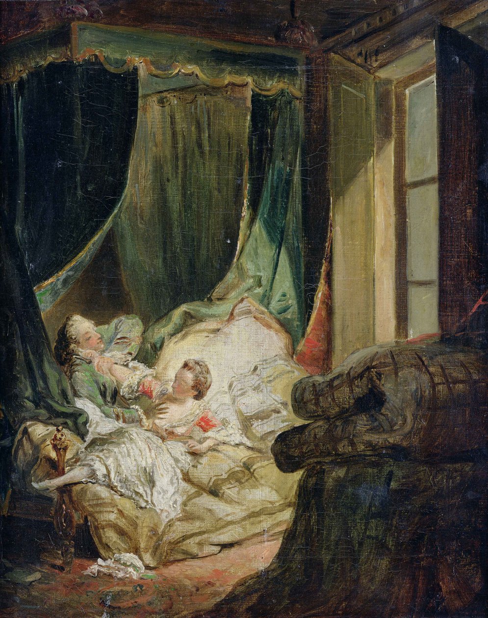 Studie for The Indiscreet Bride av Pierre Antoine Baudouin