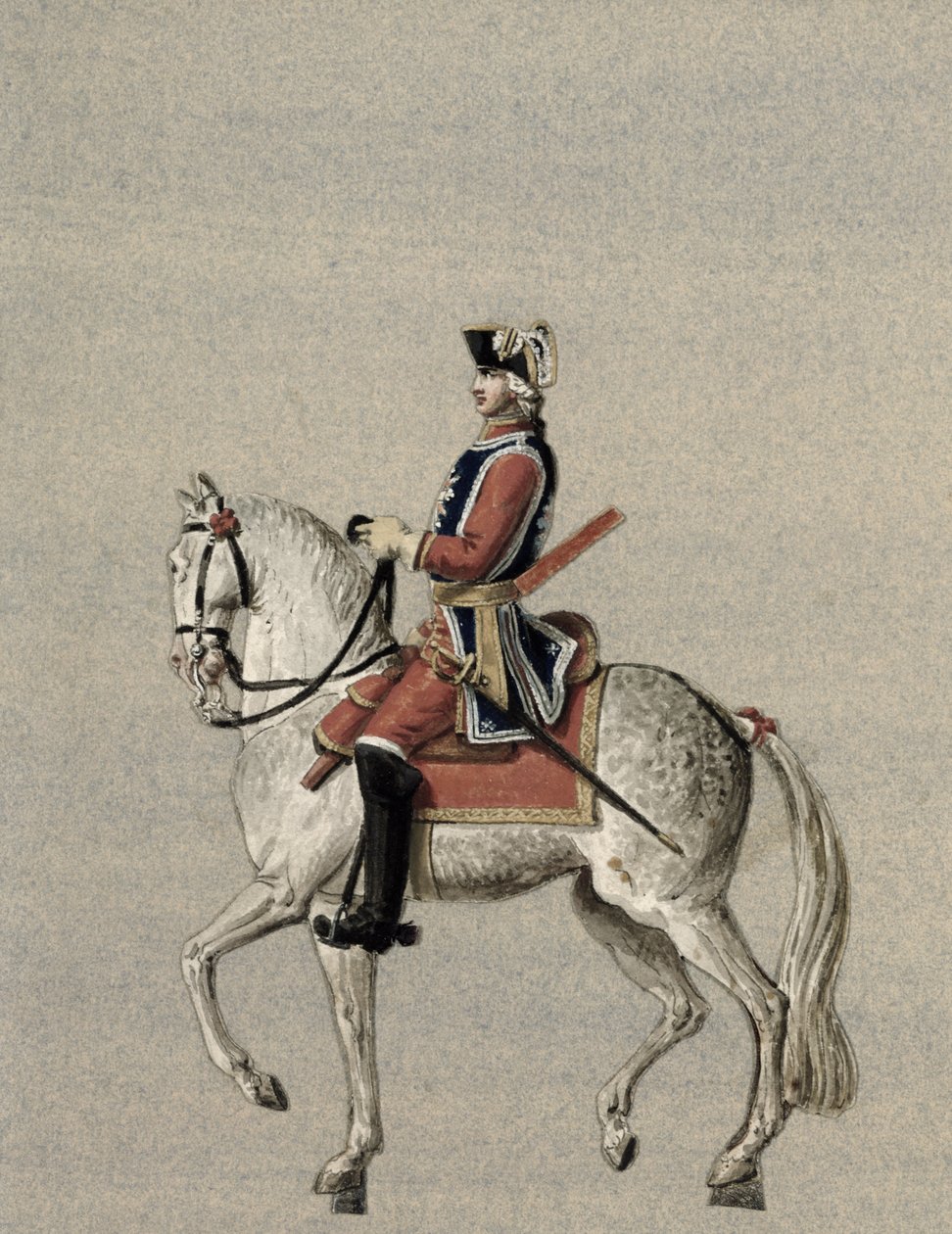 Ridesportrett av prins Charles de Beauveau-Craon (1720-93) av Pierre Antoine Lesueur