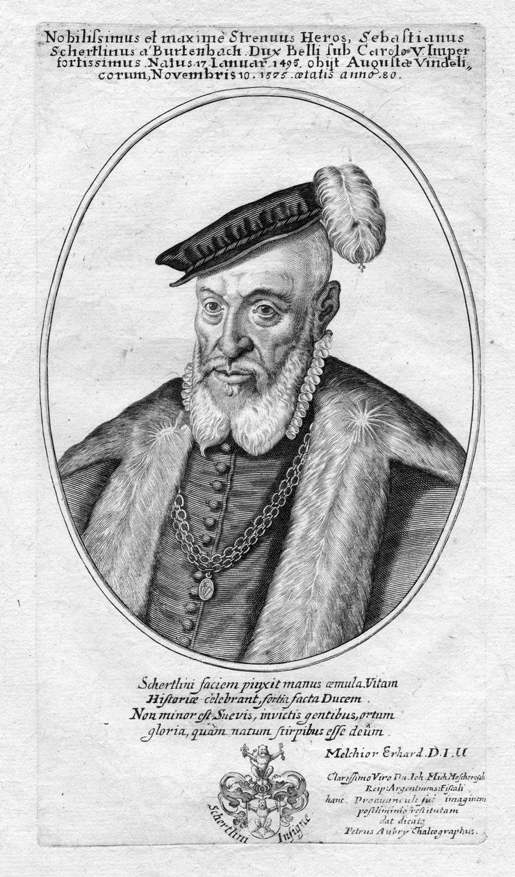 gravert portrett av Pierre Aubry