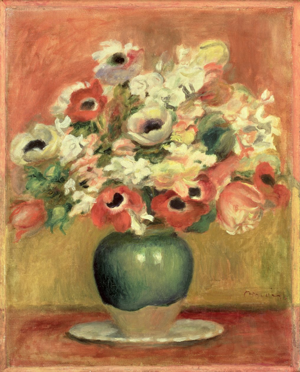 Anemoner, ca. 1885 av Pierre Auguste Renoir