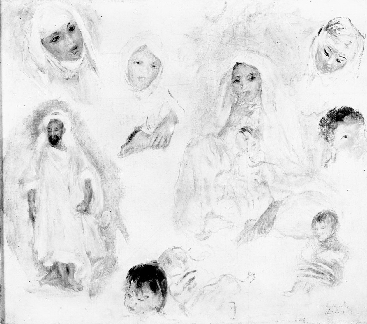 Arabere, 1881-82 av Pierre Auguste Renoir