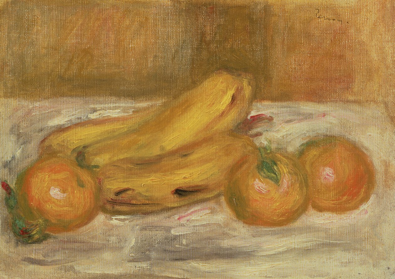 Bananer og appelsiner, ca. 1913 av Pierre Auguste Renoir