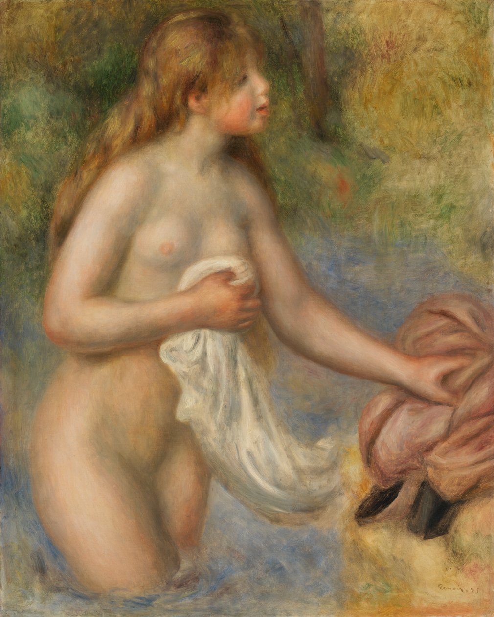 Bather (Baigneuse) av Pierre Auguste Renoir