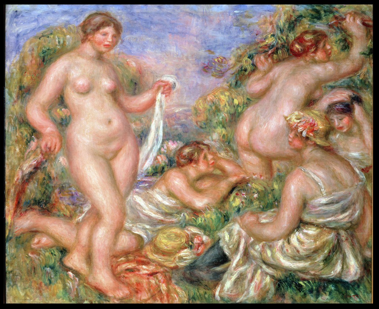 Badende, ca. 1918 av Pierre Auguste Renoir