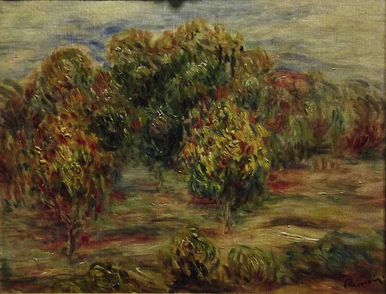 Cagnes landskap av Pierre Auguste Renoir