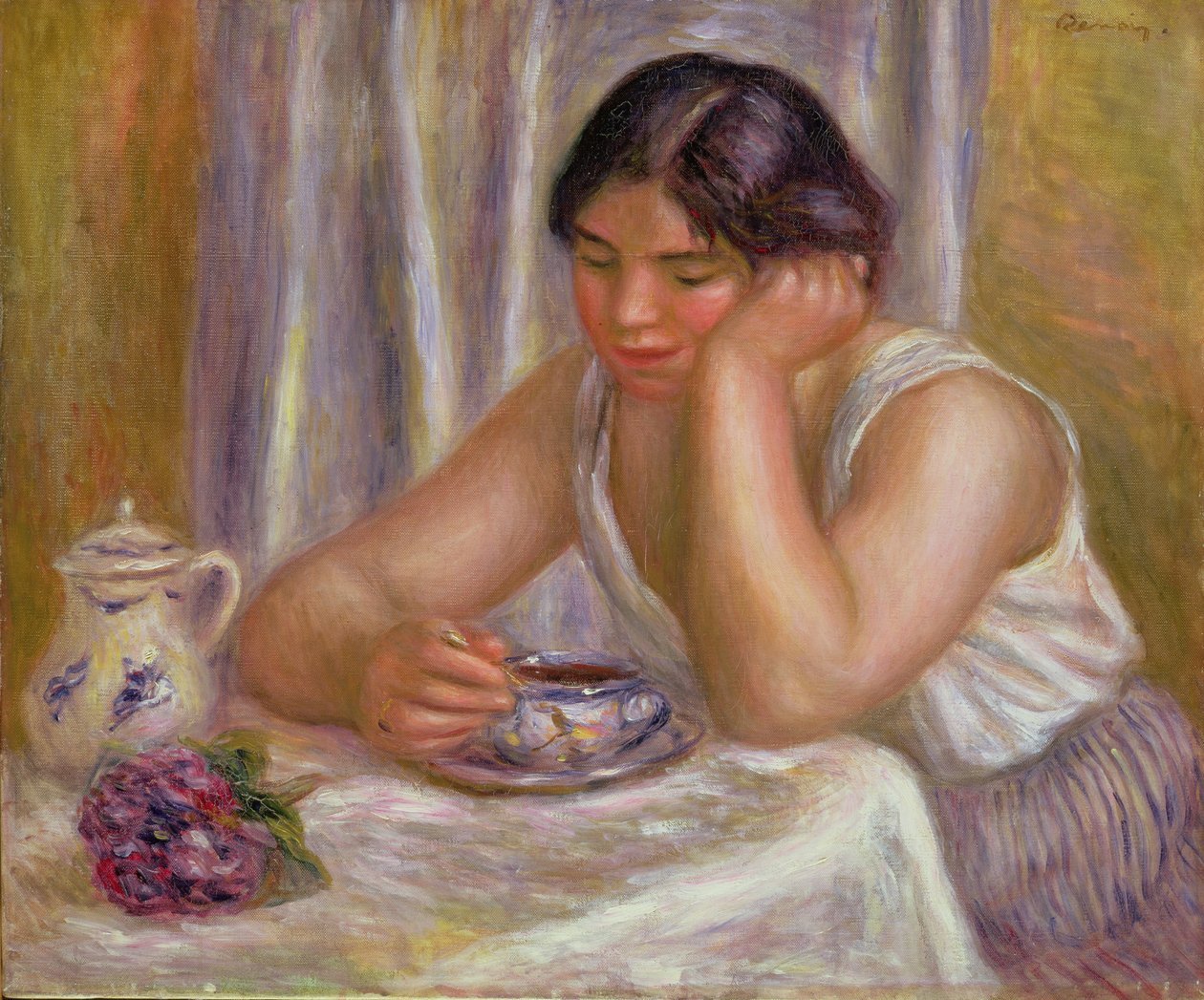 Kopp sjokolade av Pierre Auguste Renoir