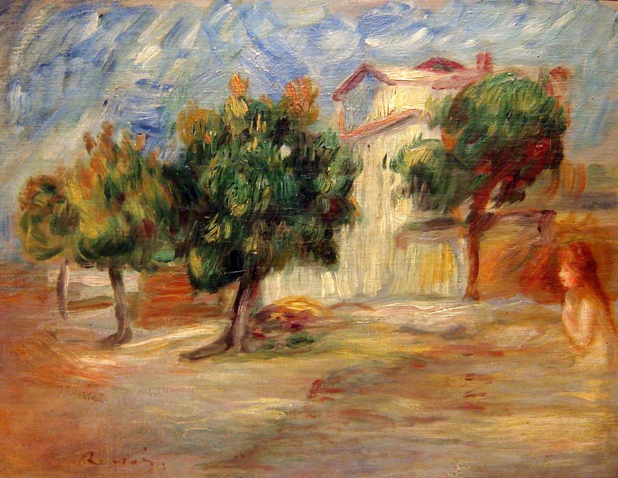 Naken i et landskap av Pierre Auguste Renoir