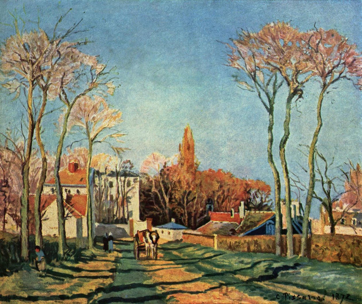Inngang til landsbyen Voisins av Pierre Auguste Renoir