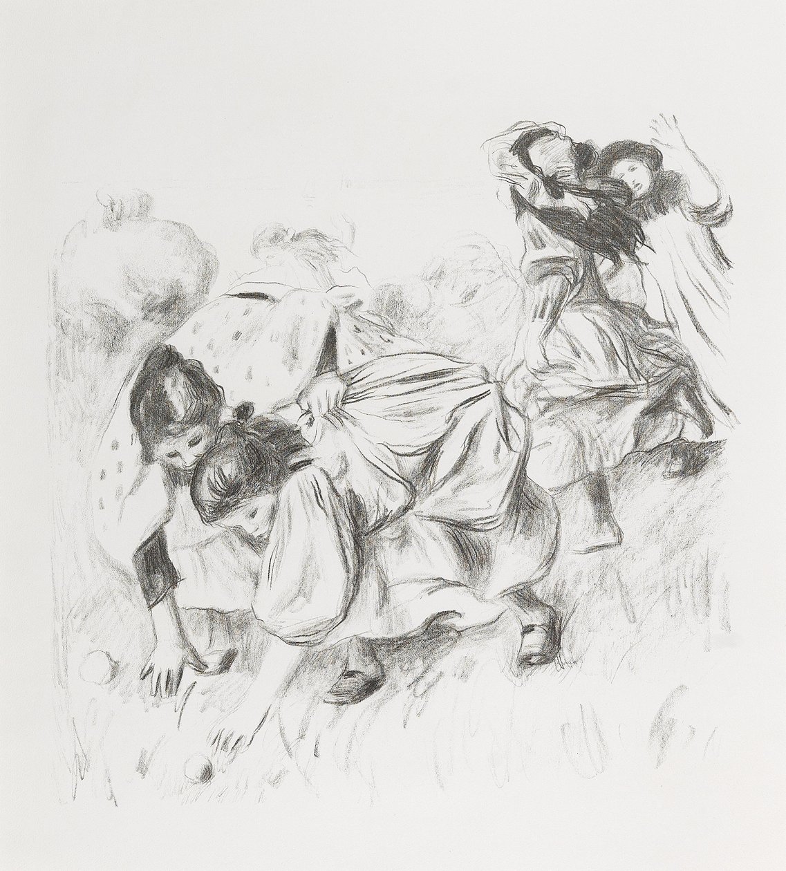 Barn som spiller ball av Pierre Auguste Renoir