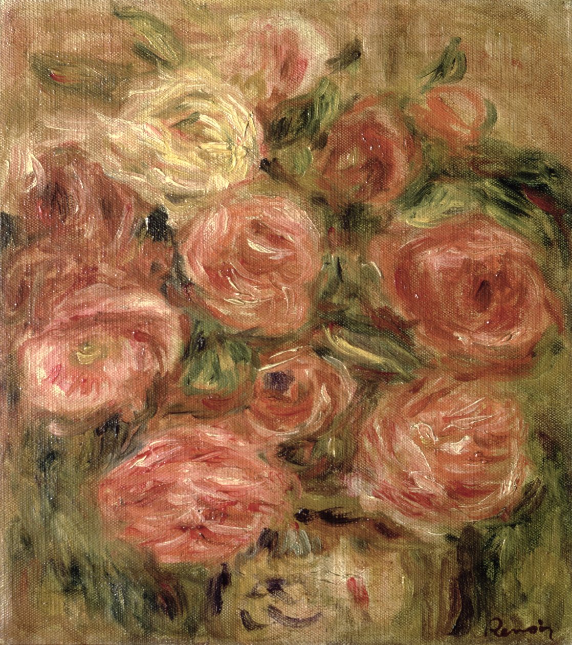 Blomster, 1913-19 av Pierre Auguste Renoir