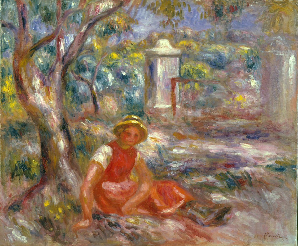 Pike ved porten, ca. 1914 av Pierre Auguste Renoir