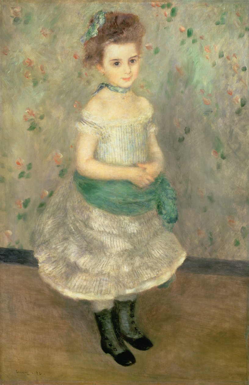 Jeanne Durand-Ruel (1870-1914) 1876 av Pierre Auguste Renoir