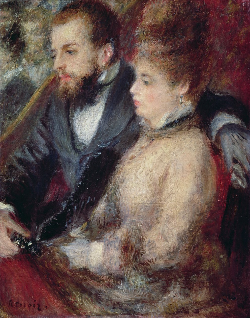 The Lodge, 1873 av Pierre Auguste Renoir
