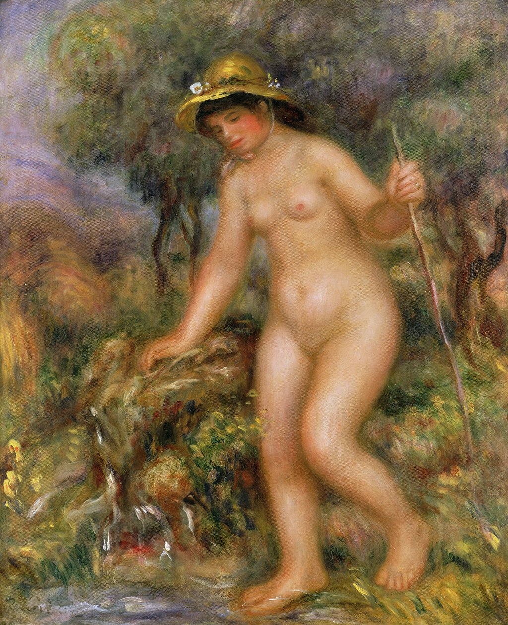 La Source eller Gabrielle Nue av Pierre Auguste Renoir