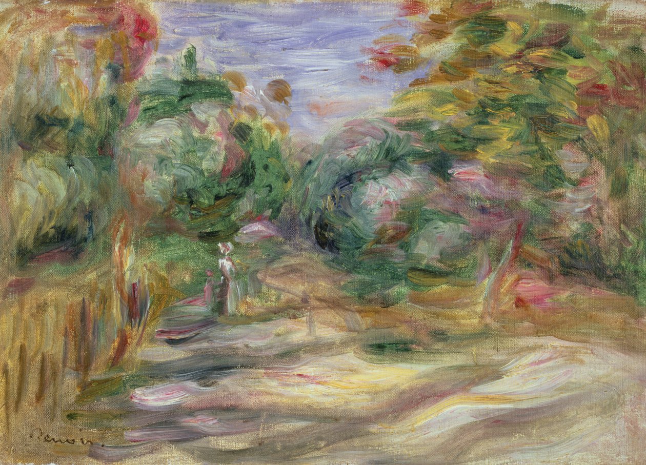 Landskap - Lane av Pierre Auguste Renoir