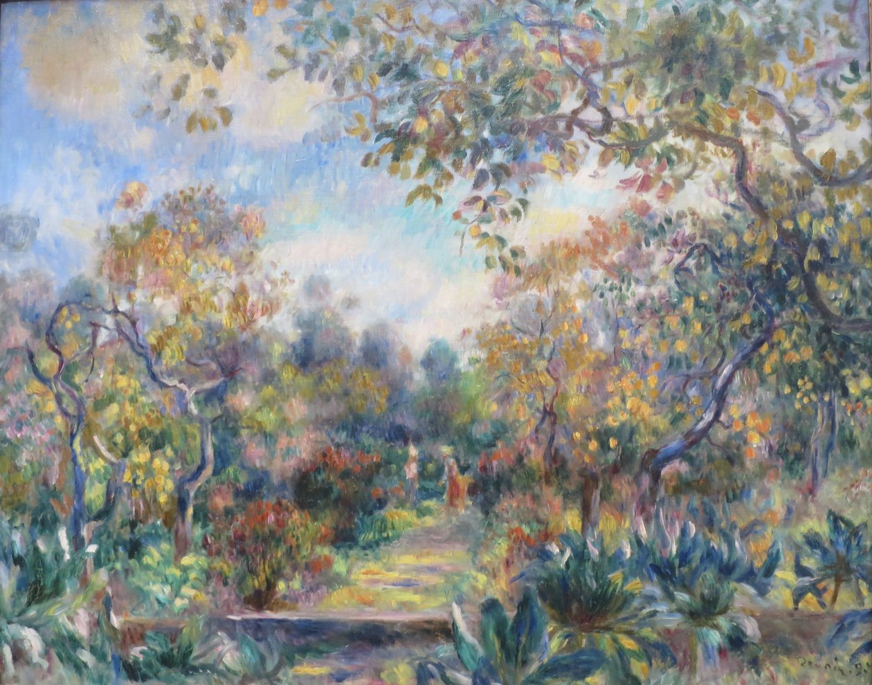 Landskap ved Beaulieu av Pierre Auguste Renoir