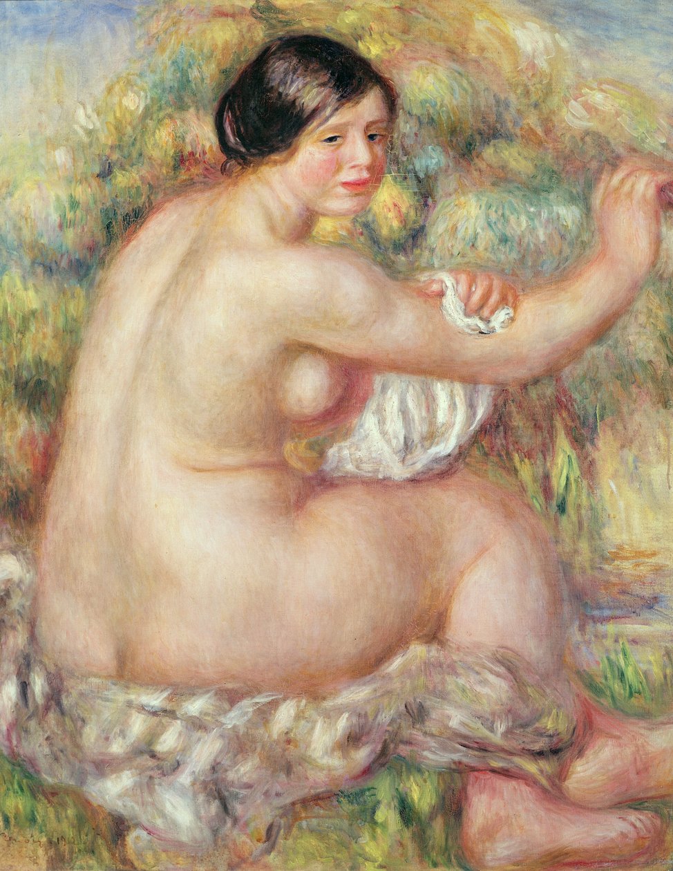 Stor sittende naken av Pierre Auguste Renoir
