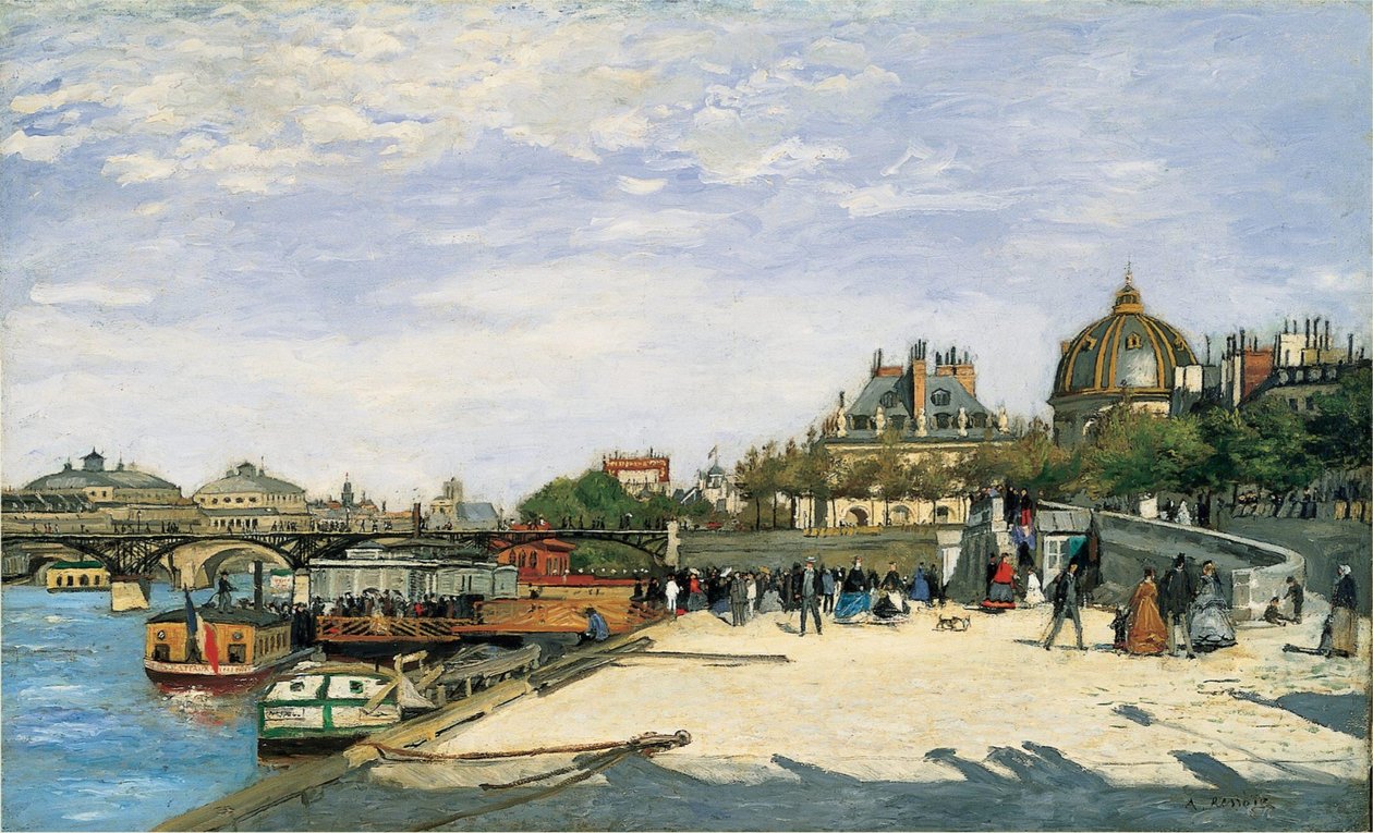 Pont des Arts Paris av Pierre Auguste Renoir