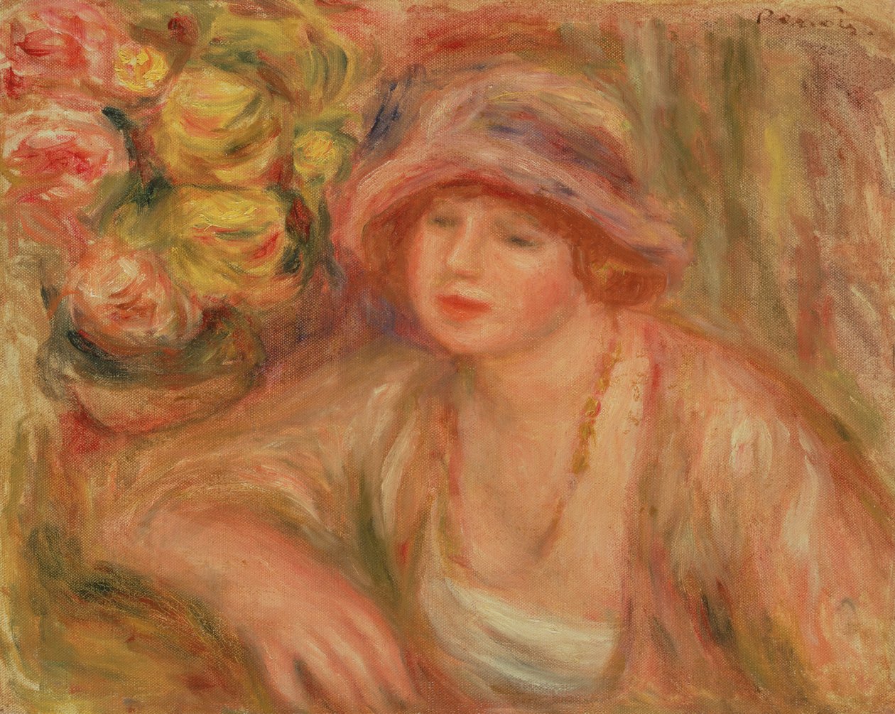 Madame Jean Renoir, 1918 av Pierre Auguste Renoir