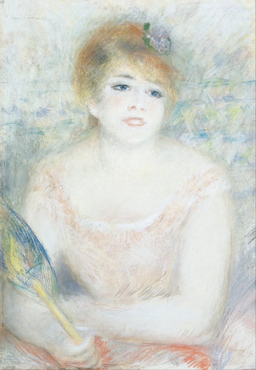 Frøken Jeanne Samary av Pierre Auguste Renoir
