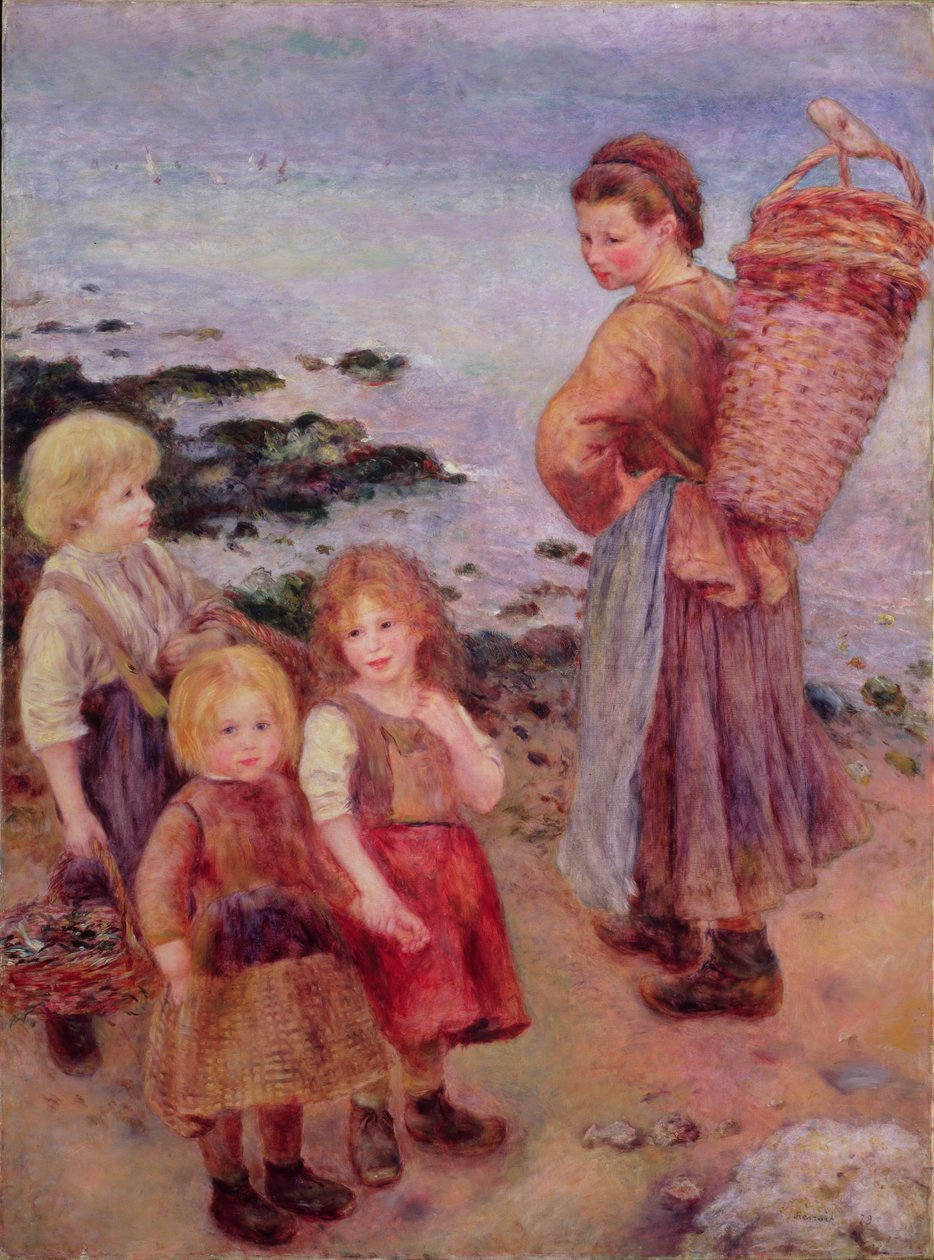 Blåskjellfiskere ved Berneval, 1879 av Pierre Auguste Renoir