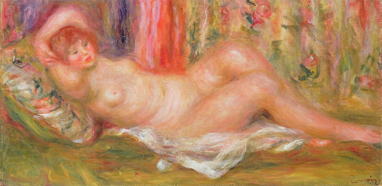 Naken på sofaen, 1905-6 av Pierre Auguste Renoir